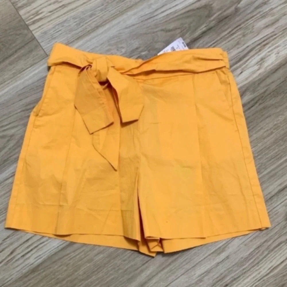 J Crew Bow Poplin Shorts 8 NWT